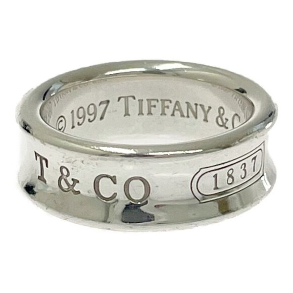 Tiffany & Co Silver 1837 Narrow Ring 7.0 g 925 Engraved Ring